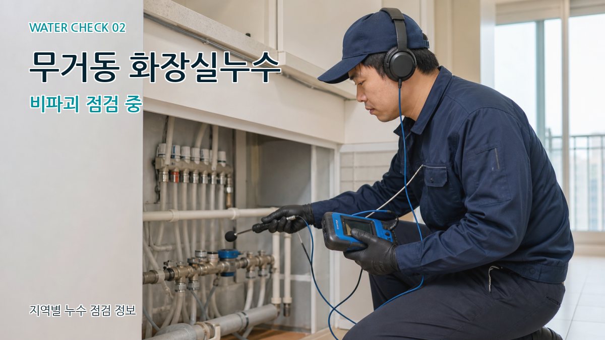 무거동 화장실누수 누수탐지 이미지