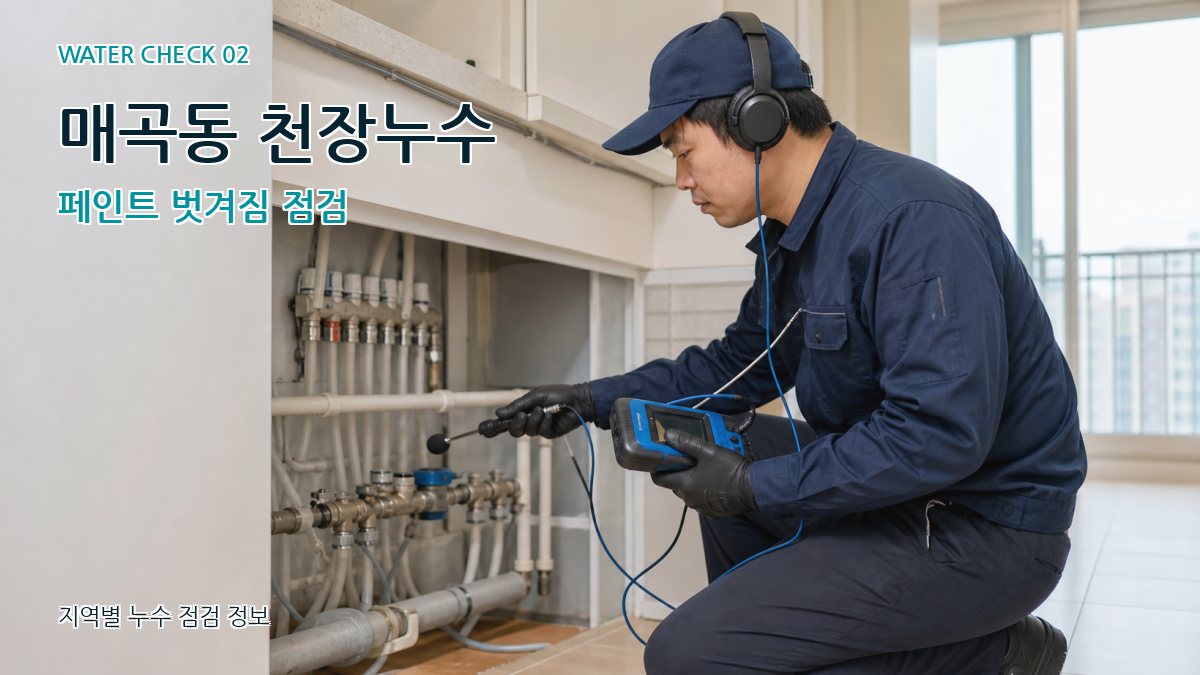 매곡동 천장누수 페인트 벗겨짐 점검