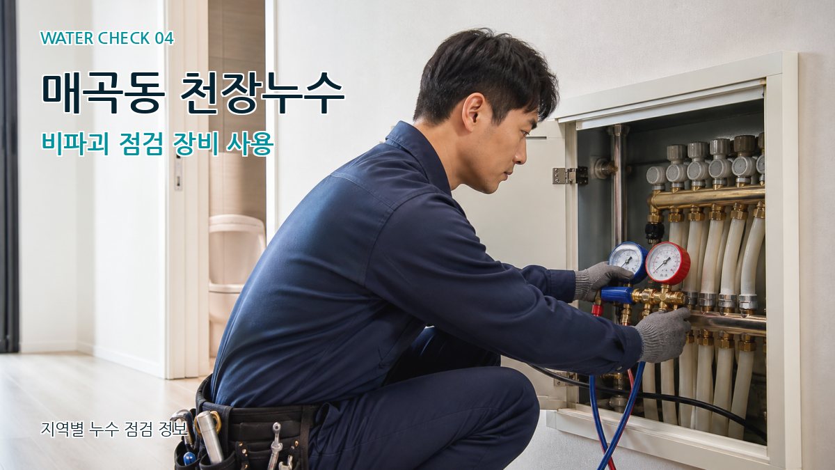 매곡동 천장누수 비파괴 점검 장비 사용