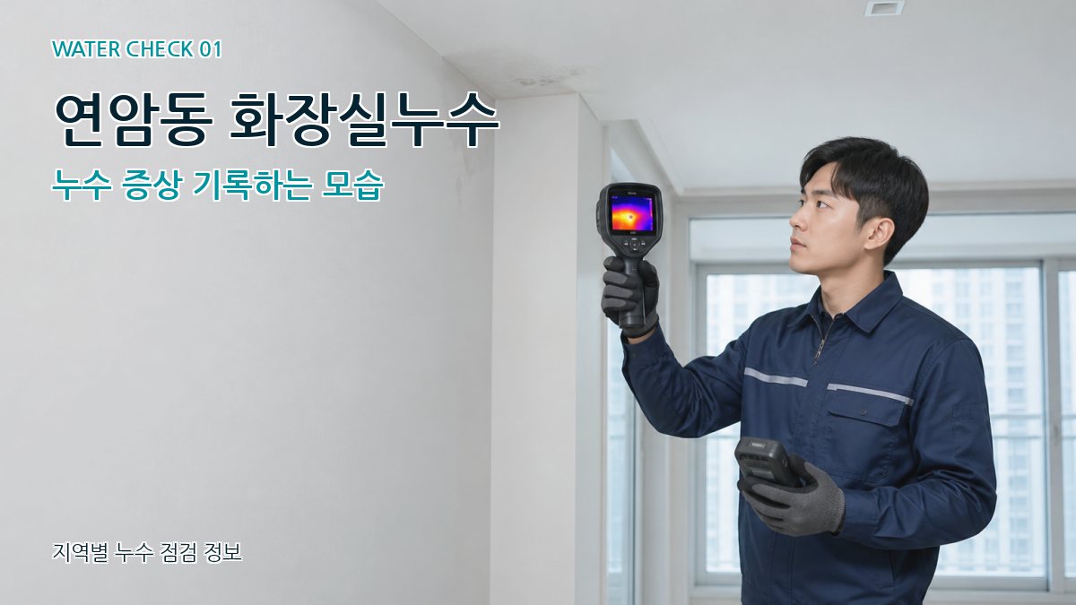 연암동 아파트누수 누수탐지 이미지