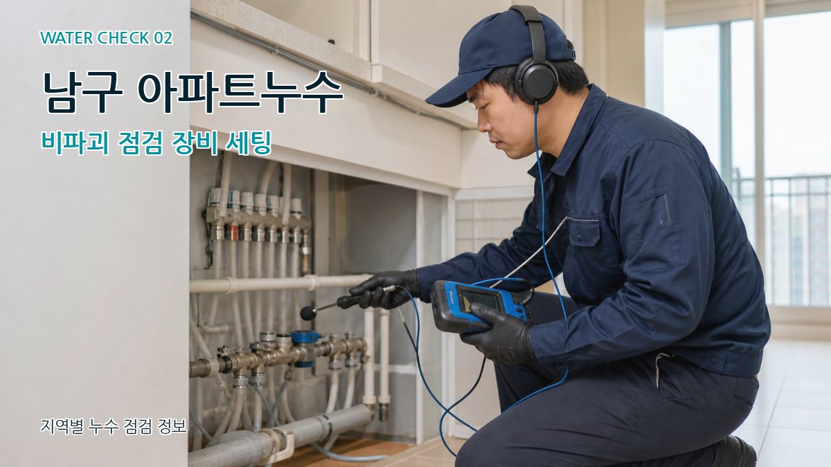 남구 화장실누수 누수탐지 이미지