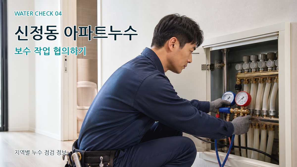 신정동 아파트누수 보수 작업 협의하기