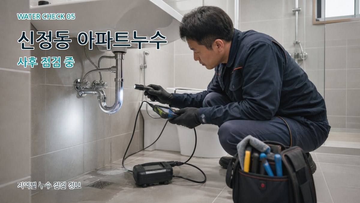 신정동 아파트누수 사후 점검 중