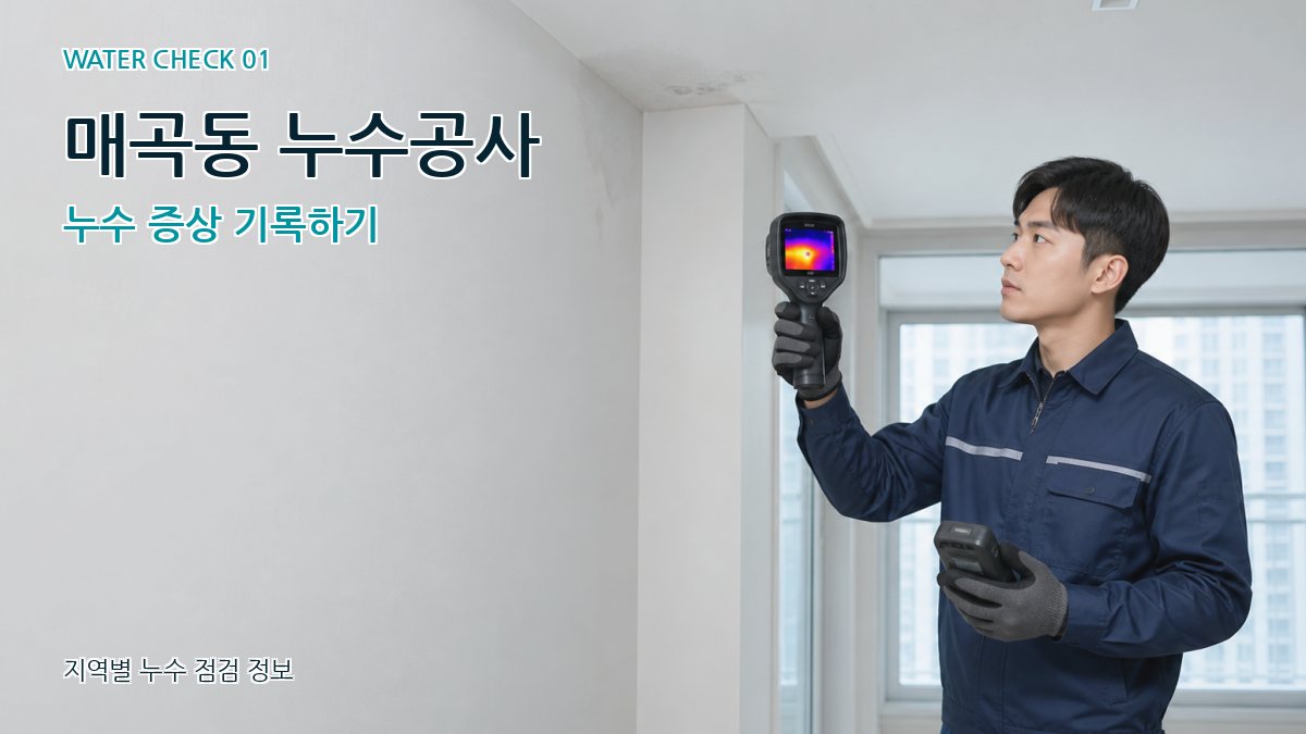 매곡동 아파트누수 누수탐지 이미지